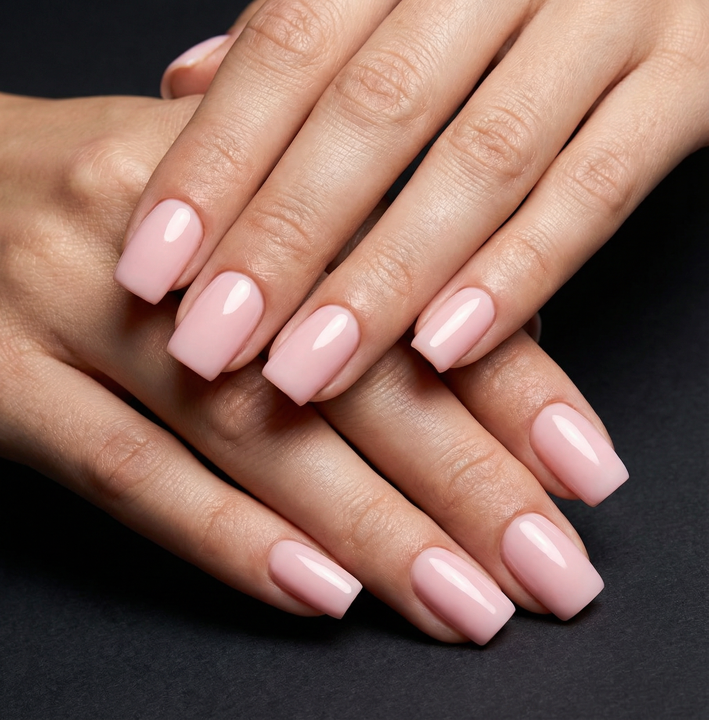 Soft Pink Square Press-On Nails