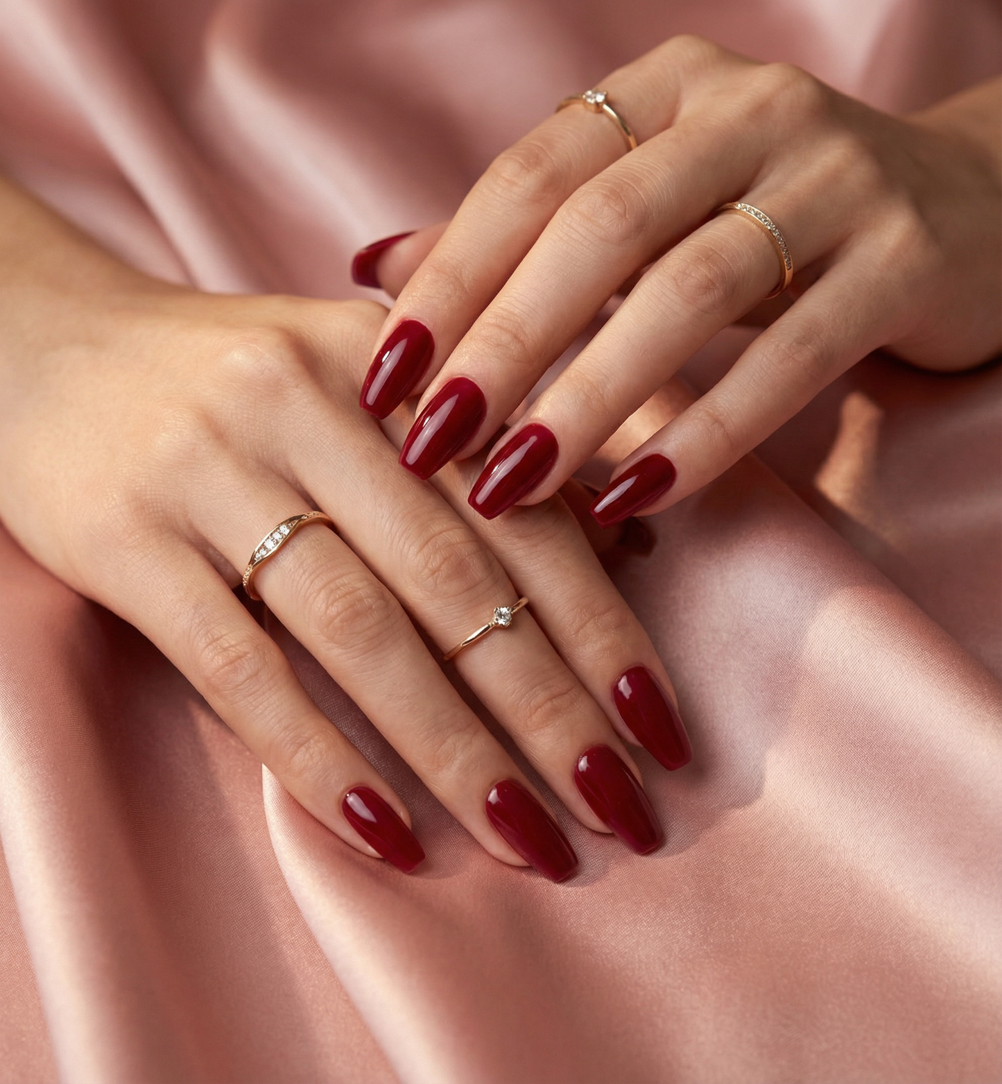 Classic Red Coffin Press-On Nails