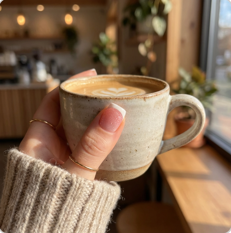 Soft Pink French Tip Square Press-On Nails